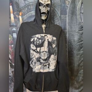 Vintage Universal Monsters HHN Zip Up Hoodie by Rock Rebel